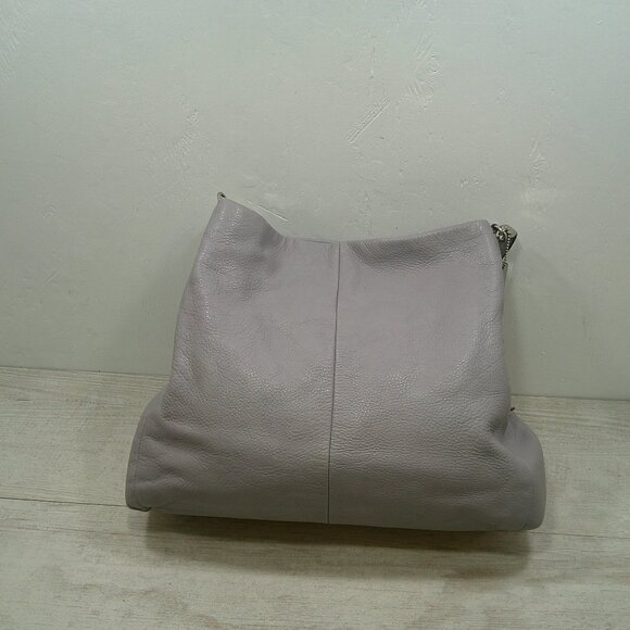 Coach Madison Phoebe Soft Pebbled Gray Minimalist Leather shoulder bag | Purse - Picture 2 of 16